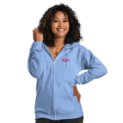 Girls Night Embroidered zip hoodie