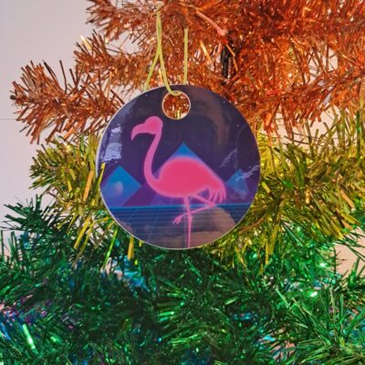 Youngest Flamingo Christmas Decoration